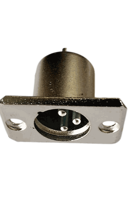 Conector metálico de carga de 3 pines para etiquetadoras de fruta DP - repuesto Digrapack